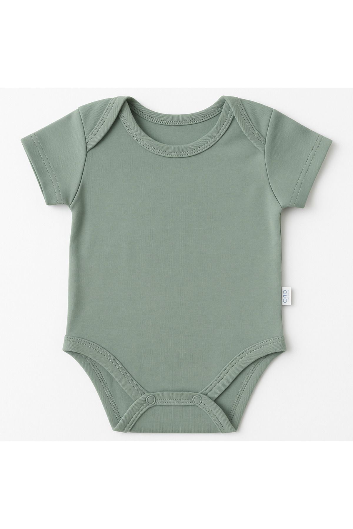 Unisex Bebek Organik Pamuklu Çıtçıtlı Kısa Kollu Zıbın Body 0-12 Ay